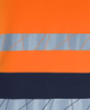 6DPFP JB's Wear 450G Hi Vis Pull Over Hoodie with Fragmented Tape Orange/Navy Fabric