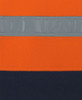 6DLP JB's Wear Hi Vis Day and Night 450G Pull Over Shephard Hoodie Orange/Navy Fabric
