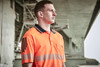 ZH555 Syzmik Workwear Mens HiVis Flux Segmented Tape Short Sleeve Polo