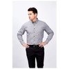 W52 Identitee Baxter Mens Long Sleeve Shirt Grey Model Front
