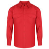 W05 Identitee Harley Mens Long Sleeve Shirt Red