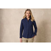 W53 Identitee Baxter Ladies Long Sleeve Shirt Navy Lifestyle Model Front