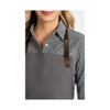A32 Identitee Manhattan Bib Apron Grey Detail Neck Strap