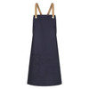A16 Identitee Brooklyn Bib Apron Navy (with Natural Strap)