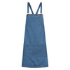 A27 Identitee Louie Bib Apron Stonewash Blue