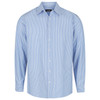 W41 Identitee York Mens Long Sleeve Shirt Blue W41 Identitee York Mens Long Sleeve Shirt Blue