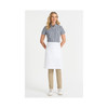A33 Identitee Capri Waist Apron White Model Angle