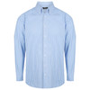 W44 Identitee Miller Mens Long Sleeve Shirt Sky/White