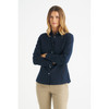W73 Identitee Floyd Ladies Long Sleeve Shirt Navy Model Front Angle