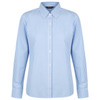 W45 Identitee Miller Ladies Long Sleeve Shirt Sky/White