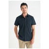W13 Identitee Aston Mens Short Sleeve Shirt Ink Model Front