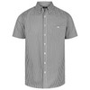 W46 Identitee Miller Mens Short Sleeve Shirt Black/White