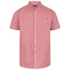 W46 Identitee Miller Mens Short Sleeve Shirt Red/White