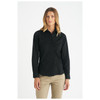 W14 Identitee Aston Ladies Long Sleeve Shirt Black Model Front
