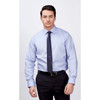 W78 Identitee Kingston Mens Long Sleeve Shirt Sky Blue Model Front