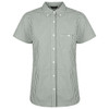 W47 Identitee Miller Ladies Short Sleeve Shirt Racing Green/White