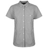 W47 Identitee Miller Ladies Short Sleeve Shirt Black/White