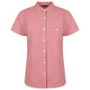 W47 Identitee Miller Ladies Short Sleeve Shirt Red/White