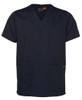 4SRT JB's Wear Unisex Scrub Tops Navy 4SRT JB's Wear Unisex Scrub Tops Navy