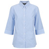 W47Q Identitee Miller Ladies 3/4 Sleeve Shirt Sky/White
