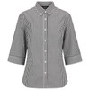 W47Q Identitee Miller Ladies 3/4 Sleeve Shirt Black/White W47Q Identitee Miller Ladies 3/4 Sleeve Shirt Black/White