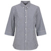 W47Q Identitee Miller Ladies 3/4 Sleeve Shirt Navy/White