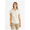 W25 Identitee Chelsea Ladies Short Sleeve Shirt Sand Model Front