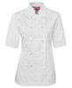 5CJ21 JB's Wear Ladies S/S Chef's Jacket White