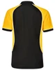 PS77 Winning Spirit Mens Arena Polo Black/Gold Back
