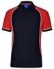 PS77 Winning Spirit Mens Arena Polo Navy/Red