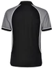 PS77 Winning Spirit Mens Arena Polo Black/Grey Back