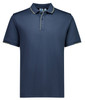P313MS Biz Collection Focus Mens Short Sleeve Polo Storm Blue/Taupe