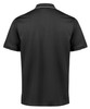 P313MS Biz Collection Focus Mens Short Sleeve Polo Black/White Back