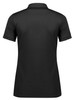 P313LS Biz Collection Focus Womens Short Sleeve Polo Black/Black Back