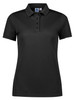 P313LS Biz Collection Focus Womens Short Sleeve Polo Black/Black
