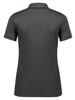P313LS Biz Collection Focus Womens Short Sleeve Polo Grey/Fluoro Lime Back
