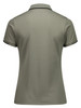 P313LS Biz Collection Focus Womens Short Sleeve Polo Taupe/Black Back