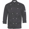 1102 DNC Workwear Traditional Chef Jacket Long Sleeve Black