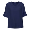 RB966LS Biz Corporates Womens Aria Fluted Sleeve Blouse Navy
