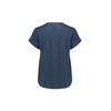 RU569LS Biz Corporates Womens Evelyn Short Sleeve Blouse Mineral Blue Back