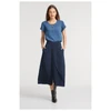 RU569LS Biz Corporates Womens Evelyn Short Sleeve Blouse Mineral Blue Model
