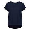 RU569LS Biz Corporates Womens Evelyn Short Sleeve Blouse Navy