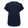 RU569LS Biz Corporates Womens Evelyn Short Sleeve Blouse Navy Back