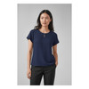 RU569LS Biz Corporates Womens Evelyn Short Sleeve Blouse Navy Model