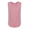 RB973LN Biz Corporates Womens Estelle Sleeveless Pleat Detail Blouse Dusty Rose