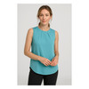 RB973LN Biz Corporates Womens Estelle Sleeveless Pleat Detail Blouse Aqua Model