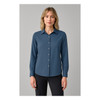 RU570LL Biz Corporates Womens Evelyn Long Sleeve Shirt Mineral Blue Model