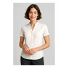 RB977LS Biz Corporates Womens Juliette Short Sleeve Blouse Ivory Model