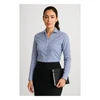 40310 Biz Corporates Womens Hudson Long Sleeve Shirt Patriot Blue Model