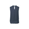 RB260LN Biz Corporates Womens Seville Sleeveless Layered Blouse Storm Blue Back